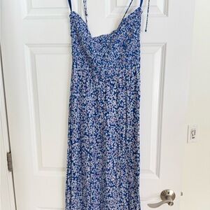 Madewell Blue Floral Dress